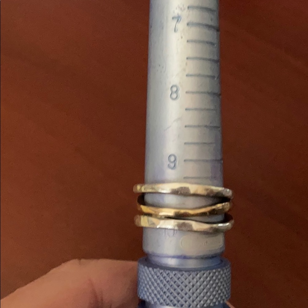 James Avery hammered ring
